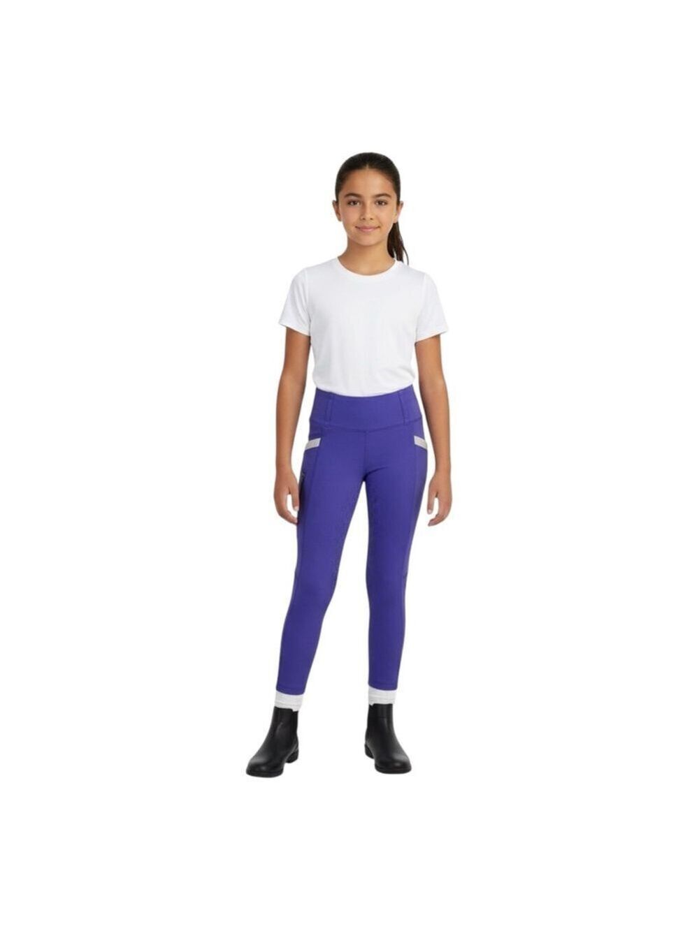 FitsT4 Purple Riding Leggings Equestrian Grip Tight XS